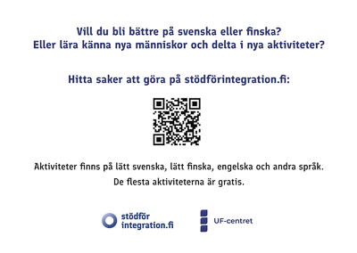 Vill du bli bättre på svenska eller finska? Eller lära känna nya människor och delta i nya aktiviteter?